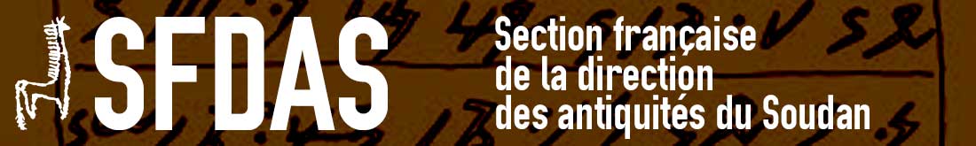 sfdas : Section française de la direction des antiquités du Soudan